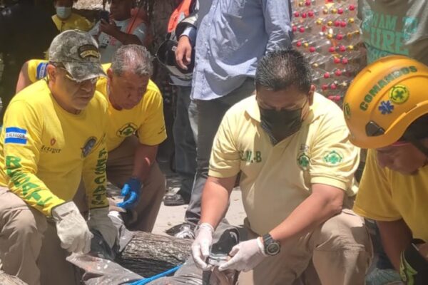Socorristas de alerta comando declaran la muerte de Jorge Henríquez Aguilar, de 64 años de edad en colonia Las Victorias, Ciudad Delgado.