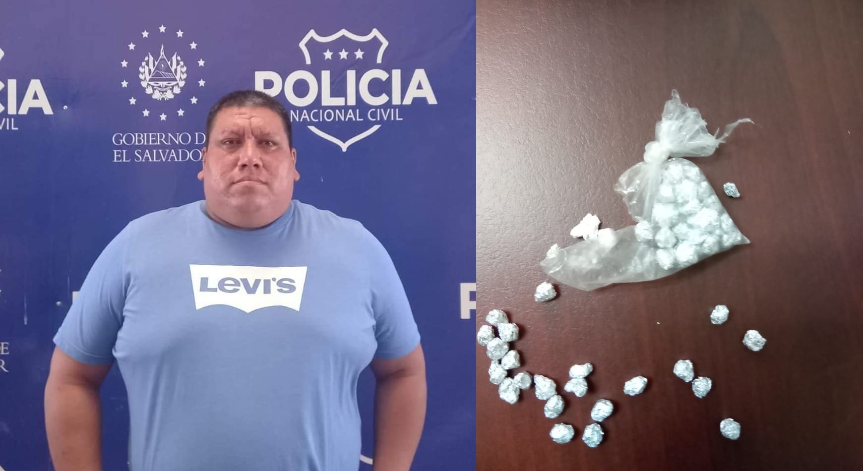 Sandro Flores caprurado en Nuevo Cuscatlán