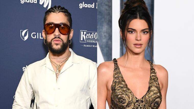 Kendall Jenner y Bad Bunny fueron captados montando a caballo juntos.