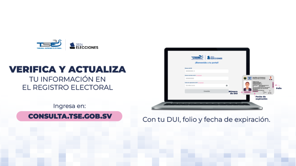 Verifica y actualiza tu información en el registro electoral