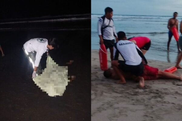 Tragedias por corrientes marinas dejan dos fallecidos y varias personas rescatadas en playas salvadoreñas