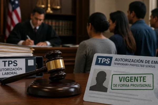 Juez mantiene vigente de forma provisional autorización laboral para beneficiarios del TPS en EE.UU.