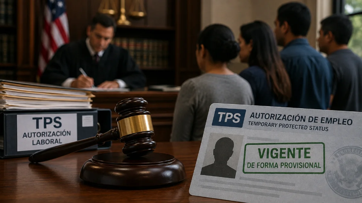 Juez mantiene vigente de forma provisional autorización laboral para beneficiarios del TPS en EE.UU.