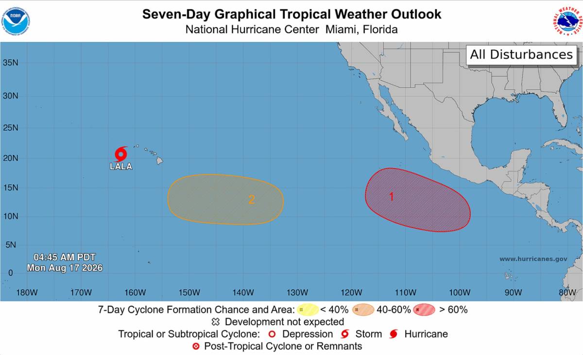 MARN descarta que la tormenta tropical Lala influya en las condiciones de El Salvador