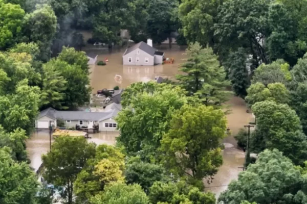 Seis personas murieron por las inundaciones en Indiana, EE.UU.