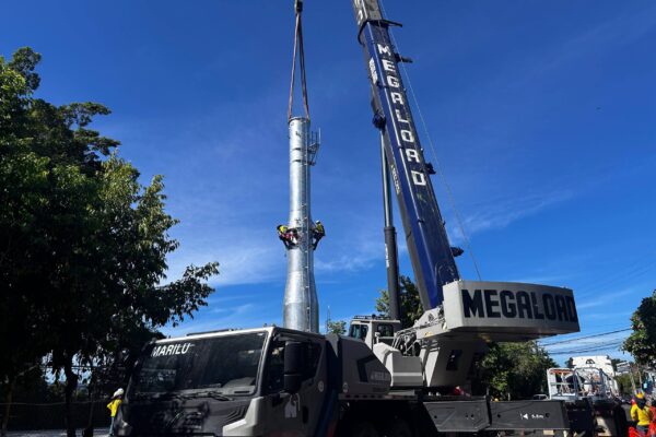Aerocable avanza con la instalación de su sexta torre en San Salvador