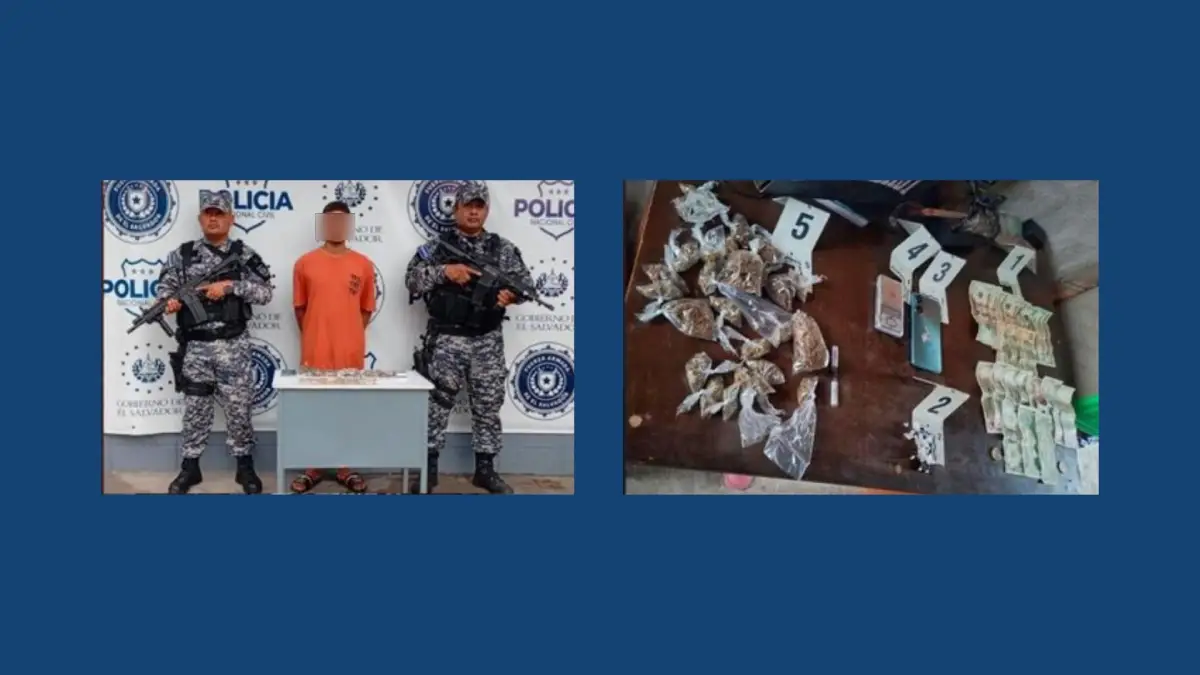 Capturan a adolescente en Ilopango por posesión y tenencia de droga