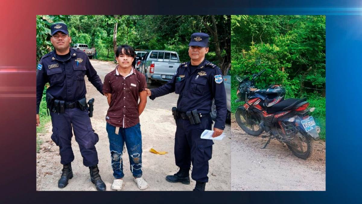 Capturan a joven señalado de hurtar una motocicleta en Chalatenango