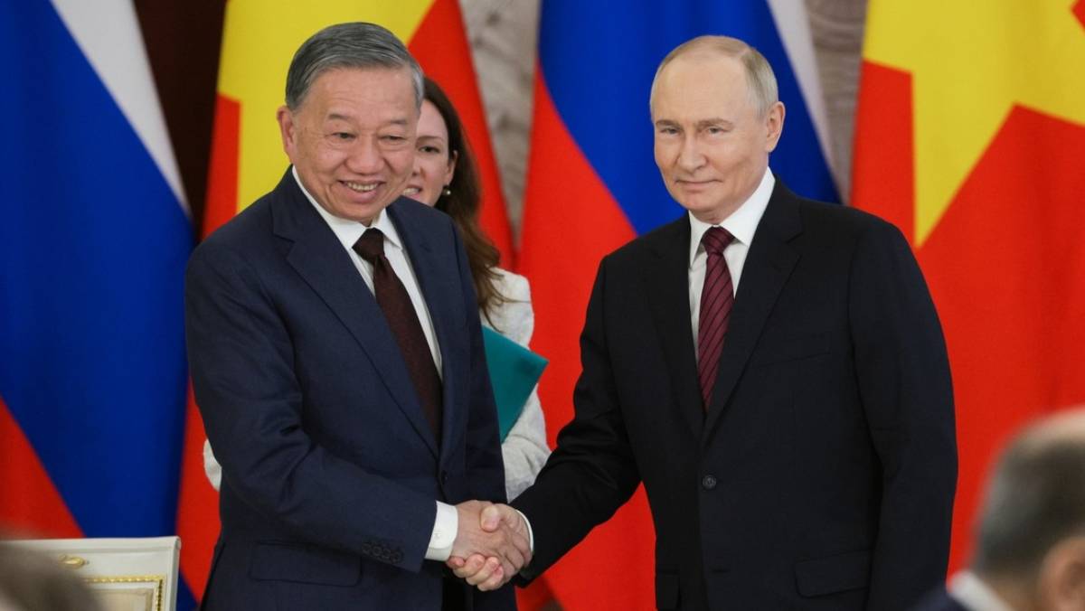El presidente Putin se reúne con su homólogo de Vietnam en Moscú