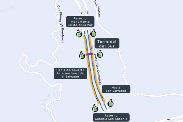 Esta noche inicia circulación controlada frente a la terminal del Sur