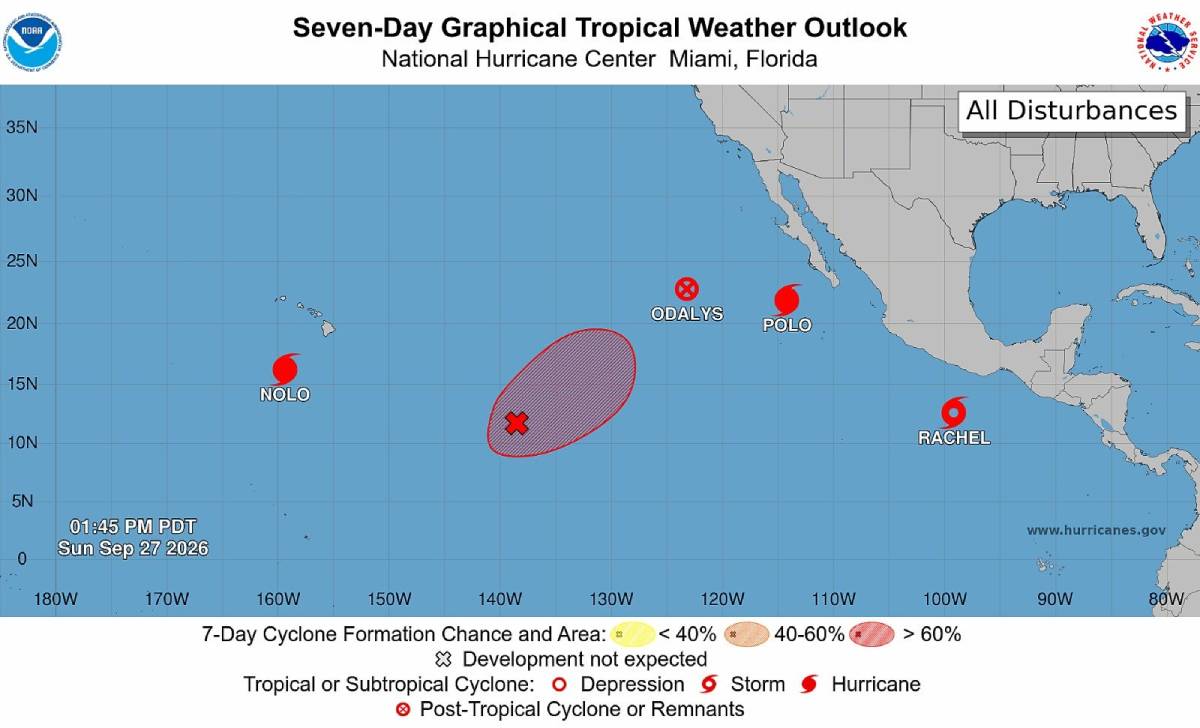 Tormenta tropical Rachel mantiene influencia indirecta sobre Centroamérica