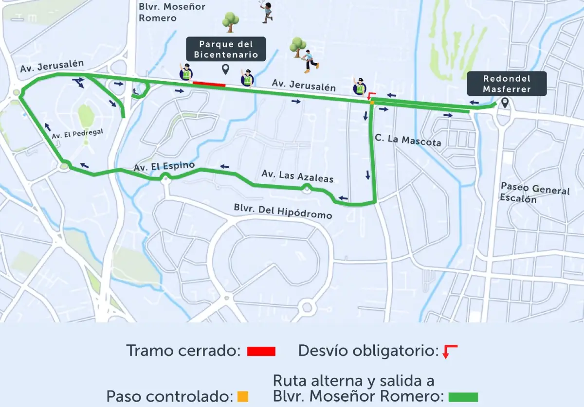 VMT anuncia cierre parcial nocturno en la avenida Jerusalén