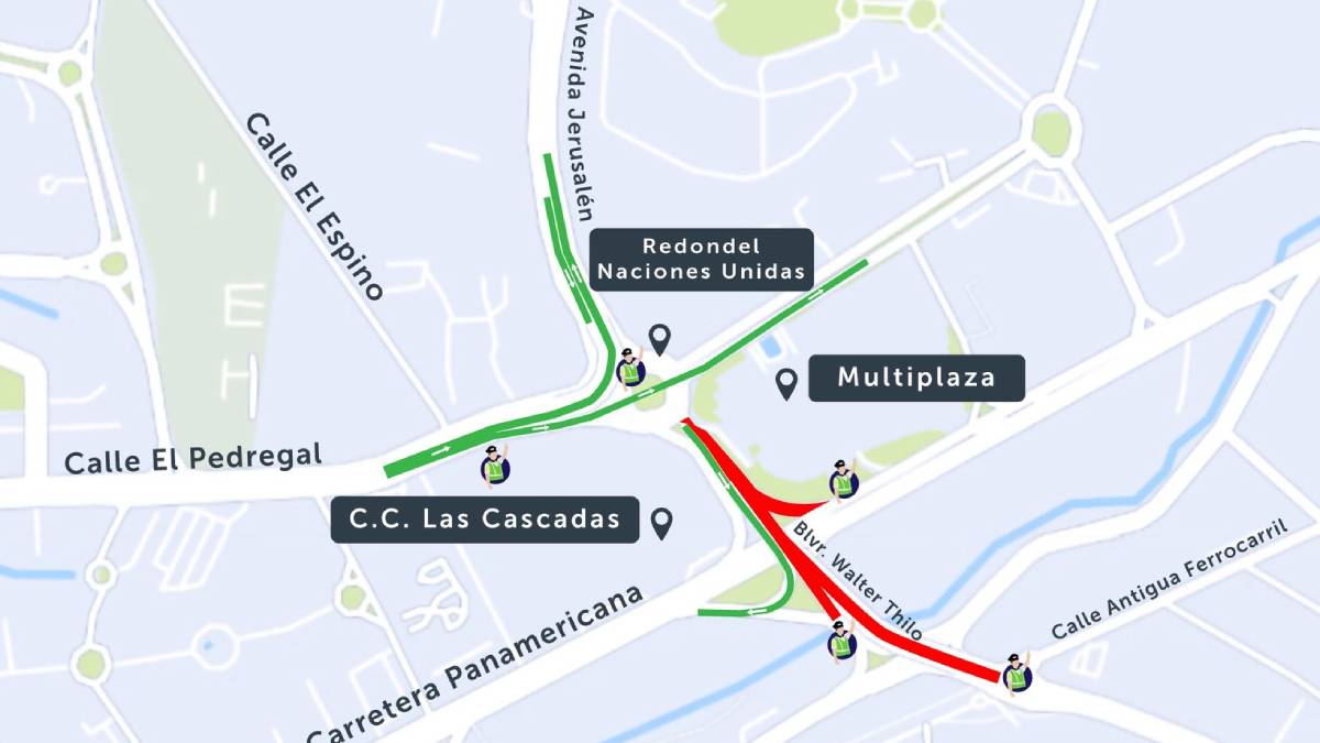 VMT anuncia nuevo cierre parcial en zona del redondel Naciones Unidas