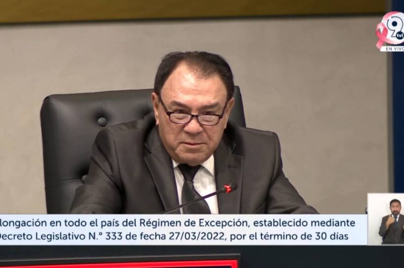 Asamblea Legislativa prorroga por 30 días más el régimen de excepción