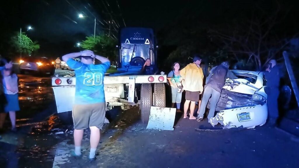 PNC: el responsable del accidente de tránsito en Sonsonate es otro adolescente